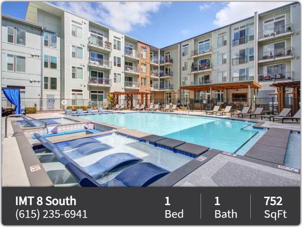 $1,750 / 1hab - 752ft2 - ¡Ven a casa a IMT 8 South! Lavadora/secadora en la unidad. ¡Recorrido hoy! (Nashville - One Hundred Oaks Mall)63904697423875120