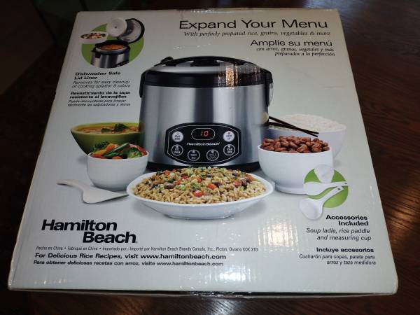 Hamilton Beach Digital Simplicity Rice Cooker and Steamer - $35 (Sevierville)63470661437185122