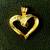 14k GOLD DIAMOND HEART PENDANT 1 thumbnail