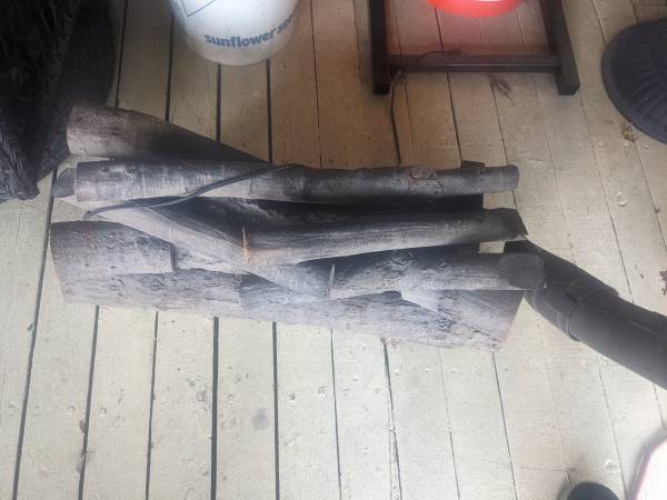 Vintage fireplace logs from back in the '60s 1
