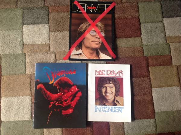 Souvenir concert programs, $2 for both 1