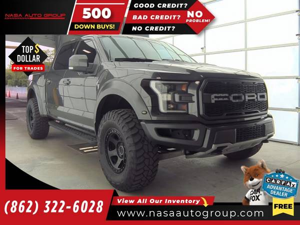 2018 Ford F150 F 150 F-150 RaptorSuperCrew 55 Box - $39,900 (The price in this ad is the downpayment)63470770878337122