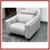 New Loggia Showroom Athos Leather Power Recliner, Frozen 10 thumbnail