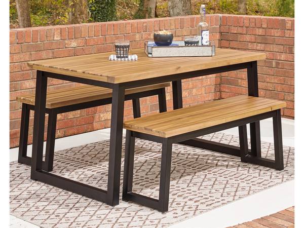 Ashley outdoor dining table set new in box 1