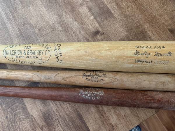 Mickey Mantle baseball bats 1