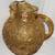 Anchor Hocking Crinkle Glass LIDO MILANO ICE LIP Pitcher Amber Gold 1 thumbnail