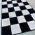 3' x 5' Black and White Check Indoor Area Rug 2 thumbnail