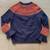 J. Crew Merino Wool Blend navy blue & orange ruffle sleeve sweater XXS 8 thumbnail