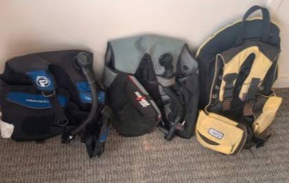 diving equipment liquidation.  $10- 1