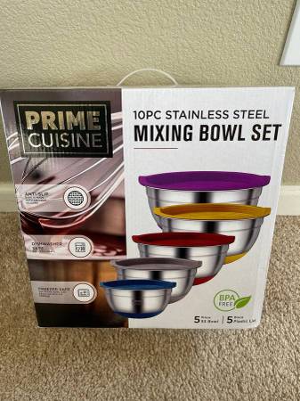 (5) Bowl stainless steel Mixing Bowl Set 1