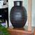 BITOSSI ‘Raffia’ Chocolate Brown Ceramic Urn/Vase, Made in Italy 1 thumbnail
