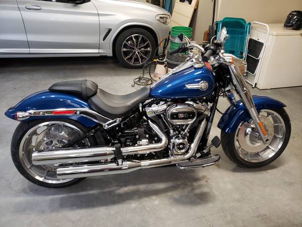 2022 Harley Davidson FatBoy Reef Blue Only 775 miles!
