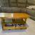 Solid oak and brass coffee table 2 thumbnail