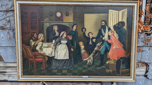 Large Civil War Era Painting 1