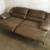 Brown Microsuede Reclining Couch 8 thumbnail
