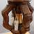 DON WARD Vintage seventies plaster table lamp,original shade 6 thumbnail