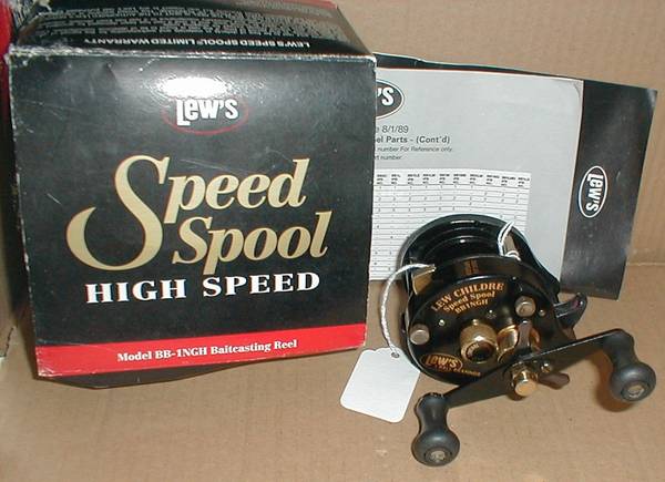 Vintage Lew's Speed Spool BB1NGH with Box and Papers NICE