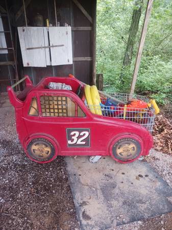 1995 era shopping cart, race cart, kids 1