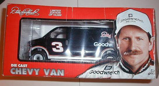 1996 Chevy Van #3 Dale Earnhardt 1:24 die cast Black BCGI - 1
