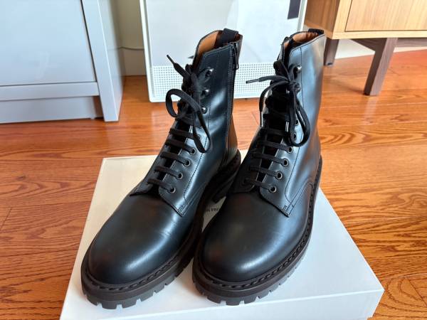 Common Projects 2401 Combat Boots – Black – Size 43 (New) 1