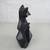 Ceramic Black Fox Statue/Figurine 9 1/2" Tall 6 thumbnail