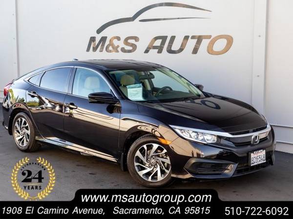 2018 Honda Civic Sedan EX sedan Crystal Black Pearl - $16,499 (CALL 510-722-6092 !!)63654699110913120