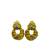 Henry Dunay Sabi 18k/Plat Two-Tone Brushed Knot-Style Clip Earrings 1 thumbnail