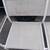 White aluminum 2 person outdoor patio bench 2 thumbnail
