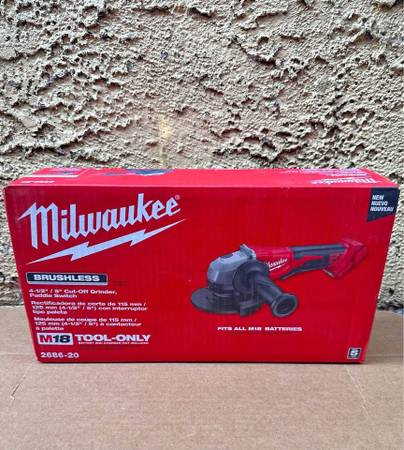 M18 18V Lithium-Ion Brushless Cordless 4-1/2 in./5 in. Grinder w/Paddl 1