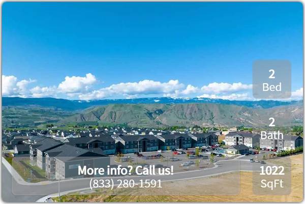 Luxurious 2 bed / 2 bath available with convenient washer & dryer 1