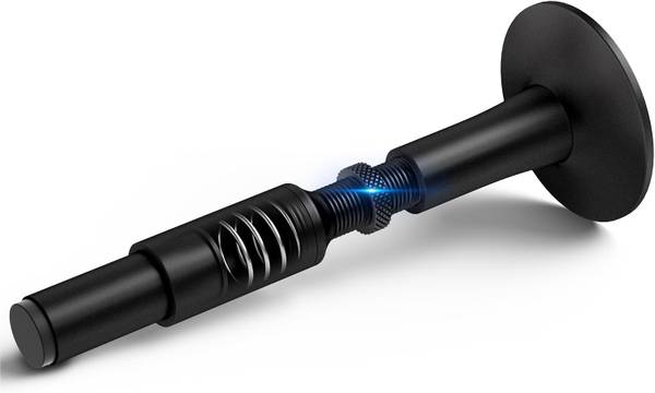 New Adjustable Spring Door Stopper, Black 1