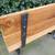 Solid Finished Hardwood and Formed Black Steel Indoor/Outdoor Bench 7 thumbnail
