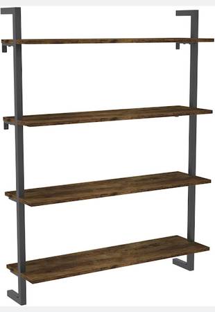 Unassembled wall mounted bookshelf 1