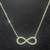 💎 White Gold & Diamond ♾️ FIGURE 8 INFINITY ♾️ NECKLACE 💎 1 thumbnail