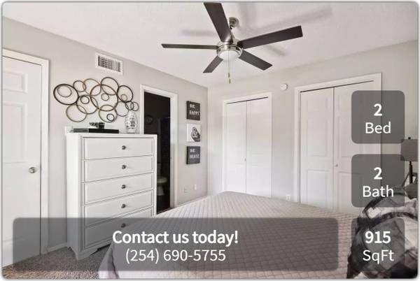 $1,224 / 2br - 915ft2 - Fully equipped kitchen with appliances, including freezer (Kileen - Fort Cavazos)63806811653123122