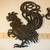 Vermay Vintage Cast Iron Metal fighting Roosters Plaque Wall Decor 14 thumbnail