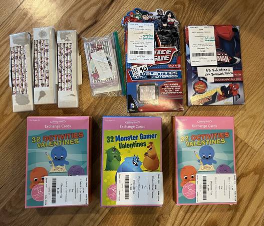 Valentines for Kids  (Pack of 32, 32, 36 and 40) 1