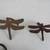 Dragonfly Cast Metal Rustic Brown Tone Napkin Holders-Set Of 4 2 thumbnail