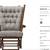 Estate Oak chair glider rocker and other furniture and lamps, etc. 3 thumbnail