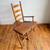 Antique 20th Cen. Shaker Ladder-Back Rush Seat Writing Chair 2 thumbnail
