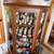Solid Wood Curio Cabinet on Wheels 2 thumbnail