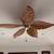 Ceiling fan with leaves and wood style 1 thumbnail