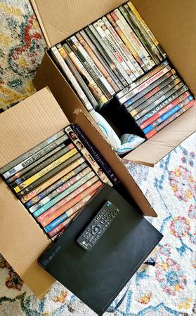 40+DVDs & DVD Player 1