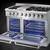 THOR Kitchen 48 Inch Dual Fuel Range in Stainless Steel – Professional – HRD 2 thumbnail