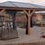 pre fab Gazebo Assembly Costco yardistry 16 thumbnail