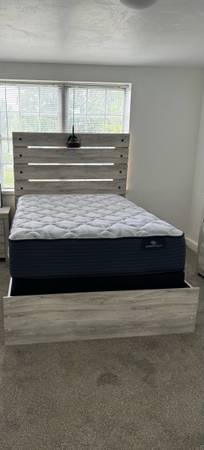 Ashley Cambeck Full-Sized Bed Frame and Serta Mattress 1