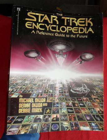 "Star Trek Encyclopedia: A Reference Guide to the Future" book 1994 ed 1