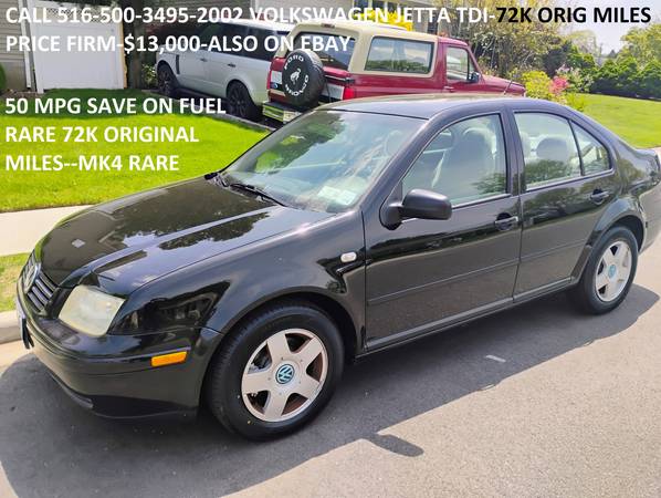 GORGEOUS 02 MK4 VOLKSWAGEN JETTA TDI DIESEL 50 MPG 72K ORIG MILES-WOW - $13,000 (SYOSSET-NASSAU COUNTY-EXIT 43 OFF LIE)63614836394625120
