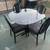 Glass dinning room table with 4 chairs. New 2 thumbnail