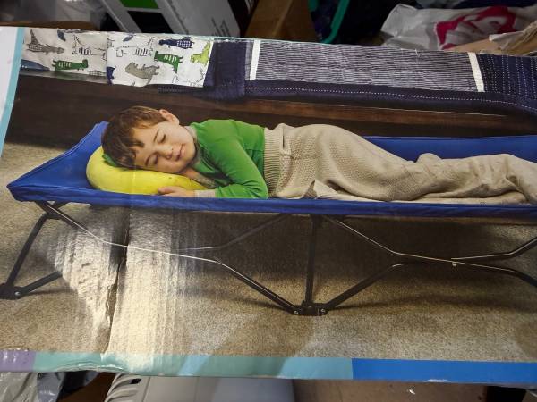Toddler portable cot bed 1